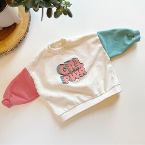 Girl Power Boxy Colorblock Sweatshirt | 5